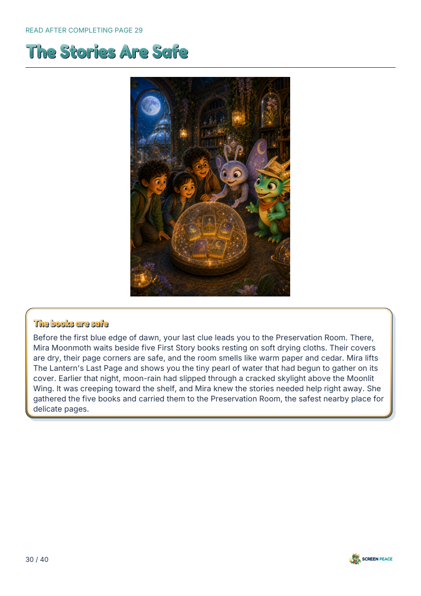 The reveal page