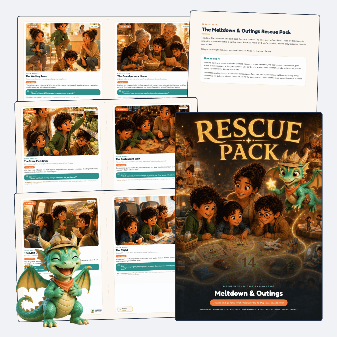 Rescue Pack: 14 grab-and-go cards