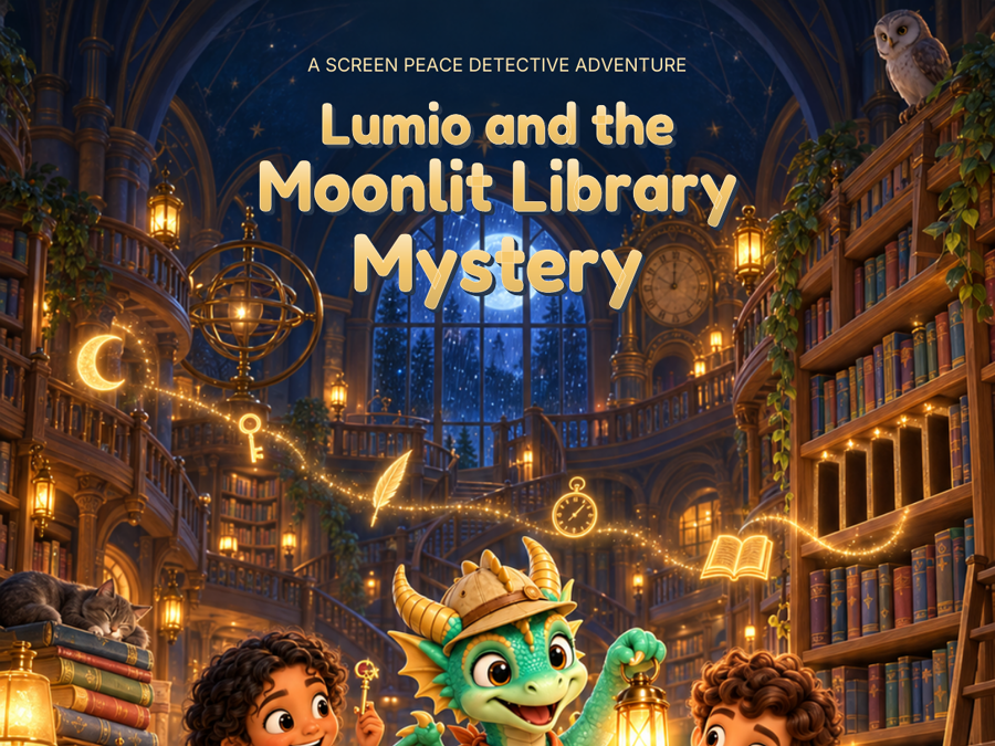 Lumio and the Moonlit Library Mystery cover art
