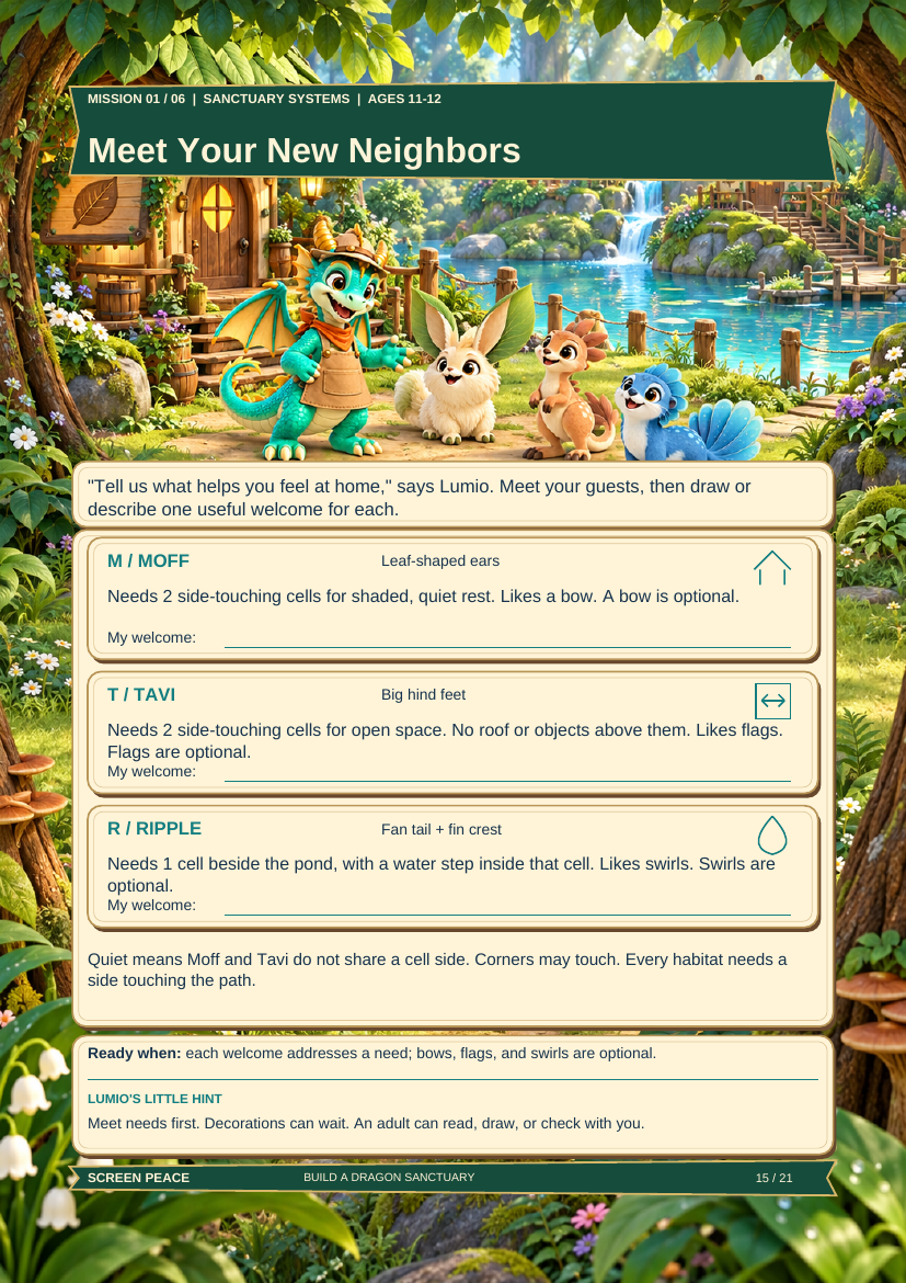 Meet your new neighbours, ages 11 to 12
